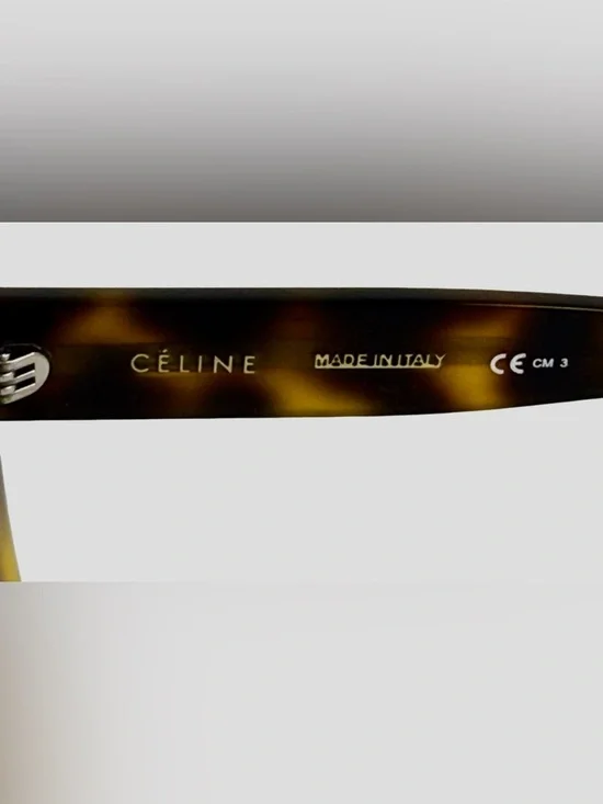 CELINE STELLA OVERSIZED  TORTOISESHELL SUNGLASSES - Picture 8 of 10